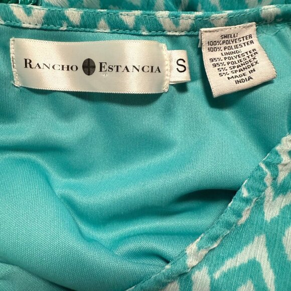 Rancho Estancia Blouse SZ Small Tunic Fringe Oversized Western Country Club - Picture 8 of 9